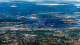 2015 - aerial photo from south of Mount Washington and downtown Pittsburgh