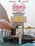 1974 - Judi Lang in front of Figaros on NE 167th Street in North Miami Beach