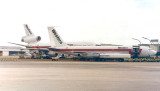 Late 1970s - a Western Airlines B720B and DC-10 at Concourse C at Miami International Airport