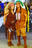 A nice couple in their Indian costumes