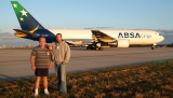 January 2008 - Don Boyd with Dan Brownlee and ABSA Cargo Boeing 767-316F(ER) PR-ABD waiting for takeoff clearance