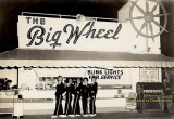 1950's - the carhops posing in front of the Big Wheel drive-in at Coral Way and SW 32nd Avenue