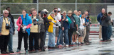 MIA Airfield Tour - bus #2s aviation photographers waiting for another aircraft to land ot taxi by