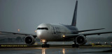 MIA Airfield Tour - LAN Airlines B767-316ER CC-CXI taxiing in after landing on runway 27 before a storm