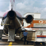 1980s - Barry Erdvig working the ramp at United Airlines at Miami International