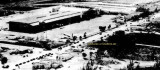 1949 - closeup view of looking southwest at Miami International Airport with LeJeune Road and NW 36th Street in the foreground