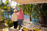 January 2009 - Esther Majoros Criswell and Karen on our back patio
