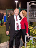 May 2015 - Don Boyd and Carol Ford Hill at Ted Hendricks Stadium during the HHS-65 50-Year Reunion
