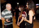 November 2016 - Don Boyd talking with Cayetana GH and Andrea Urizar about photography on Lincoln Road Mall