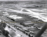 1952 - aerial view looking ESE at the 36th Street side of Miami International Airport