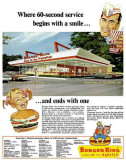 1960s - an advertisement for Burger King