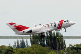 June 2011 - the last Coast Guard Falcon, #CG-2128, departing Opa-locka after retirement ceremony at USCG Air Station Miami