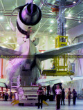 1974 - the interior of the National Airlines widebody hangar at Miami International Airport during an Open House event