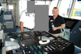 2008 - incognito friends with Karen on the bridge of the USCGC BERTHOLF at the Port of Miami