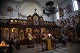 Interior of Church of Our Saviour on Water, Murmansk, Russia.