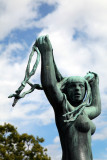 Sculpture - Woman and Hair, Vigeland Park, Oslo, Norway.