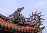 Roof Decor, Long Shan Temple, Taipei, Taiwan.