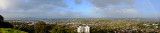 Panorama from Mt. Eden, Auckland, New Zealand. 