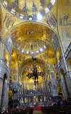 Interior of Basilica San Marco, Venice, Italy.