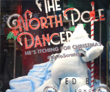 Comical Christmas Store Window
