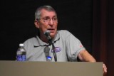 Vic Elford shares fascinating stories about the early racing years of the 911 & 917 at N.C. Museum of Arts Porsche show. (9298)
