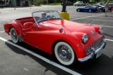 1962 Triumph TR3 at Hunt Valley Cars & Coffee in Maryland (3250)