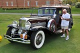 1934 Duesenberg SJ 4-Door Sedan by Rollston, Honorary Chairman's Award, owners: Sonny & Joan Abagnale, Cedar Grove, NJ (9231)