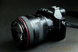Canon 85mm f/1.2 II <p>It looks balanced with the lens but the lens is just too heavy for this camera