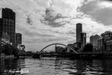 B&W scene at Melbourne taken from Yarra River