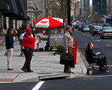 Waiting to cross