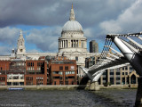 St. Pauls Cathedral & the Millenium Bridge