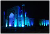 light show at Registan Square