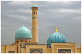 Domes of Hazrati Imam Friday Mosque and Muyi Muborak Madrasah / Khast Imam Complex