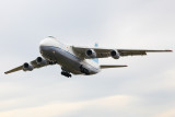 AN-124 UR-82007 landing at LZTT