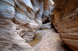 inside a slot canyon