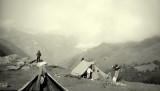 Camping  Gourette 1956, aprs un gros orage nocturne