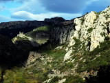 Dans les gorges du Verdouble et les ruines de lancien chteau de Tautavel