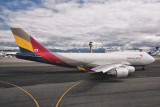 Asiana Cargo 747-400 taxing out for departure