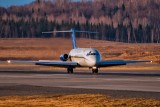 Everts Air Cargo DC-9, landing Anchorage
