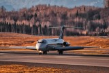 Everts Air Cargo DC-9, landing Anchorage