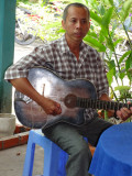 A musician at our tea party - on an island near My Tho in the Mekong Delta, Vietnam