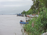 In Cambodia while traveling by boat from Chau Doc, Vietnam to Phnom Penh, Cambodia