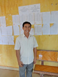 The prinicpal of the high school where our sponsored young ladies attend