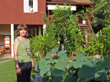 Judy at the Sambo Village Hotel, Kompong Thom Province, Cambodia