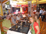 Lunch at the Champey Restaurant in an alley off of Pub Street in downtown Siem Reap, Cambodia