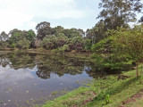 View from the road to the 9th century c.e. Preah Ko Temple in the Roluos Group, Cambodia