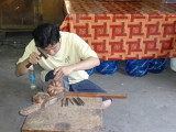 An artisan at the Artisans dAngkor cooperative - Siem Reap, Cambodia
