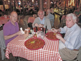 Elliott and Jerry eating crawfish (Ken is to the left) at Pont Breauxs Cajun Restaurant in Breaux Bridge