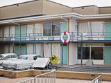 Wreath in front of Martin Luther King Jr.'s room (306) at the Lorraine Motel marking where he was assassinated on April 4, 1968