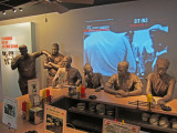 Exhibit of the student sit-ins of 1960 at the National Civil Rights Museum at the Lorraine Motel in Memphis, Tennessee. 